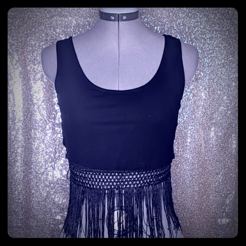 Fringed crop top
